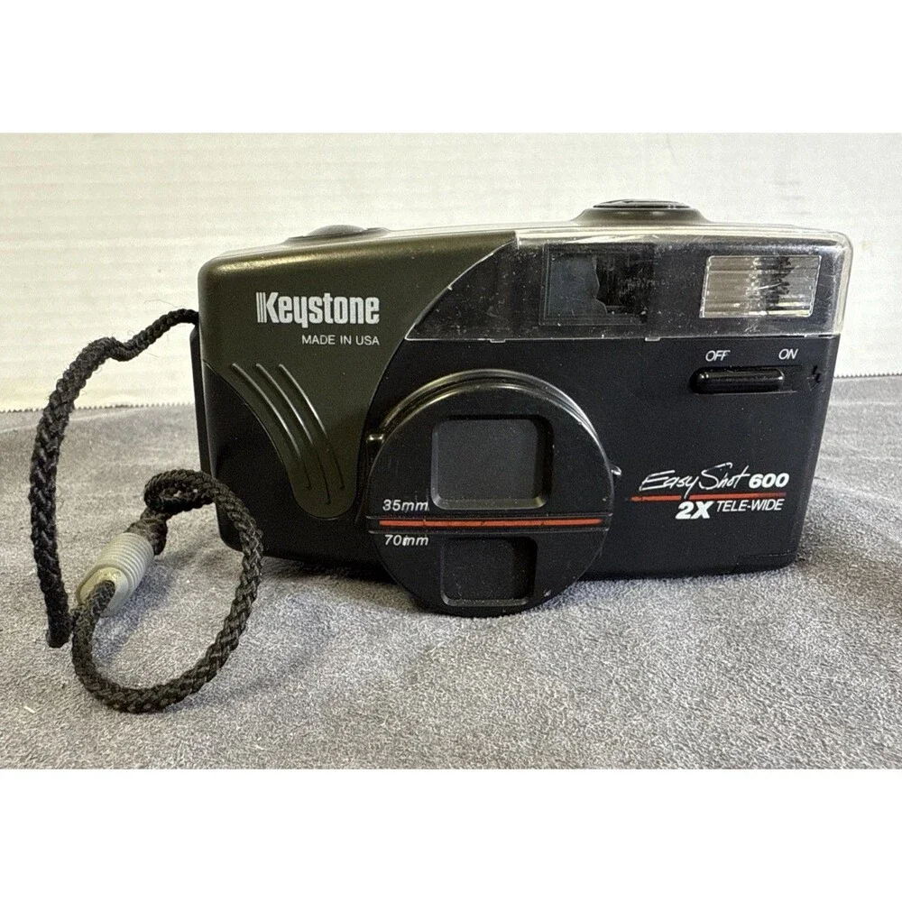 Vintage 1992 Keystone EasyShot 600 Point and Shoot Film Camera Read description